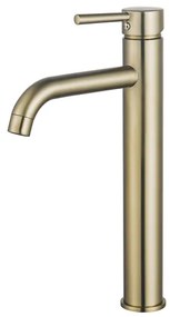 Fortifura Calvi Wastafelkraan - 33.9cm - verhoogd - opbouw - Geborsteld Messing PVD (Goud) SW720549