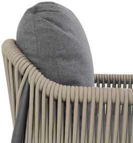 Stoel en Bank Loungeset Rope Taupe 5 personen Coco Lucia/Ralph