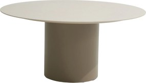 Bosco dining tuintafel 160xH75 cm rond keramiek oyster mocca Taste 4SO