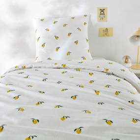 Bedset voor kinderbed in katoen, vierkante kussensloop, Citron