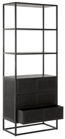 Must Living Spiderman Open Kast Met Lades Rotan - 75x40x190cm.