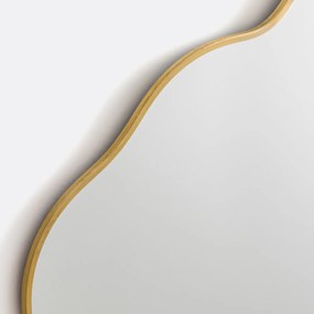 Spiegel, wolk model, in messing, Uyova