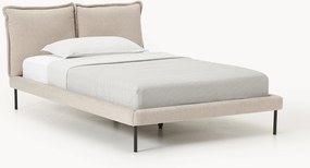 Gestoffeerd bed Amelia van teddy bouclé