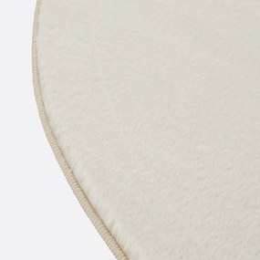 Rond vloerkleed van imitatiebont, Esmia