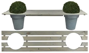 Esschert Design Plantenbak-bank 180 cm NG71