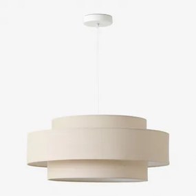 Lumira Hanglamp Plafond Beige – Linnen & Ø55 Cm - Sklum