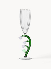 Handgemaakte champagneglas Botanica