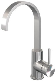 BRAUER Stripe Hoge Opbouw Wastafelmengkraan - draaibare platte uitloop - model A - RVS-kleurig geborsteld PVD 5-NG-003-S5