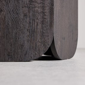 Ronde Eettafel Vijfhoekpoot Zwart - 120 X 120cm.