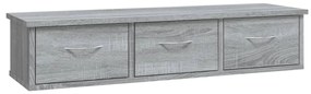 vidaXL Wandkast 88x26x18,5 cm bewerkt hout grijs sonoma eikenkleurig
