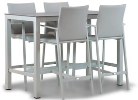 Barset 4 personen Aluminium/Outdoor textiel Wit Lifestyle Garden Furniture Rome/Brandon