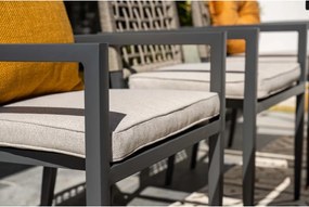 Garden Impressions Burela tuinstoel taupe - 2 stuks