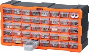 VEVOR Organizer voor kleine onderdelen met 40 lades, PP-assortimentsdoos voor wandmontage, draagvermogen van 8 kg, dubbel vergrendelbare sorteerdoos, opbergdoos voor ijzerwaren, schroeven en kleine onderdelen