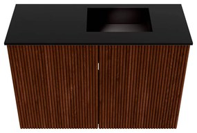Mondiaz Joya 60cm toiletmeubel ruby met wastafel faye rechts zonder kraangat urban