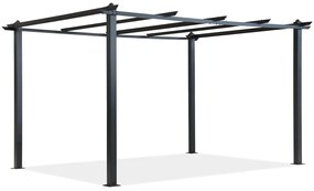 Barbados 3 x 3 m antraciet Garden Point metalen terras pergola frame
