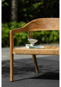 Exotan Tuinbank met ronde rug - Chena - Wicker - Teak - Naturel - Exotan