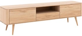 Goossens Tv Dressoir Bjarte, 2 deuren 1 lade 1 open vak 42 cm diep 180 cm breed