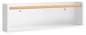 Kave Home - Shantal-boekenplank Van Massief Beukenhout, Witte