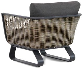 Stoel en Bank Loungeset Aluminium/wicker Grijs 4 personen Santika Furniture Santika Tika