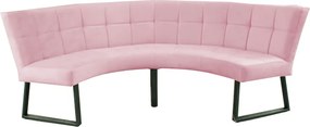 Eetkamerbank - Amsterdam - stof Element lichtroze 18 - geschikt voor tafel 130 cm