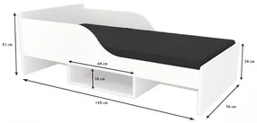Peuter Eenpersoonsbed Champion - Voor kinderen Kinderen Peuter Junior 5056231763998 Children's Beds Home, 140x70, Geen Children's Beds Home Meubelbord