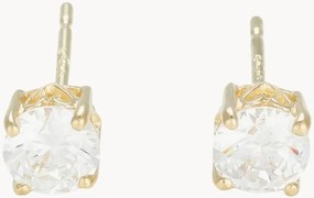 Geelgouden oorstekers Simply You met zirkonia