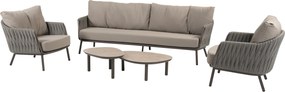 Monroe Cannes stoel bank loungeset 5 delig organic terre Taste 4SO