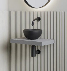 Gliss Design Leto fonteinplank 40x25cm agaat grijs