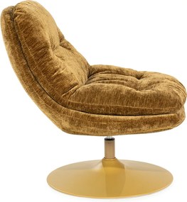 Draaibaar Fauteuil Mosterd
