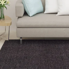 vidaXL Vloerkleed 100x150 cm natuurlijk sisal zwart
