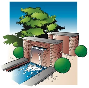 Ubbink Niagara waterval met LED-verlichting 90 cm roestvrij staal
