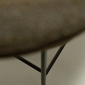 Dan-Form Glam Swivel Draaibare Barstoel Dark Olive Groen Boucle
