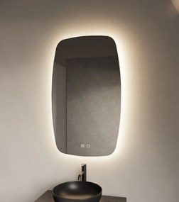 Gliss Design Erato spiegel verticaal met LED-verlichting en verwarming 60x100cm