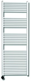 Sanicare elektrische design radiator 45x172cm wit met thermostaat links zwart