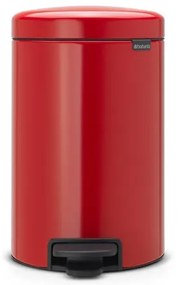 Brabantia NewIcon pedaalemmer 12 liter met kunststof binnenemmer Passion Red 112003