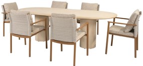 4 Seasons Outdoor Safina tuinstoel amber Tuinstoel   beige weerbestendig