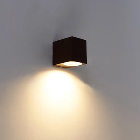 Industriële wandlamp roestbruin IP44 - Baleno