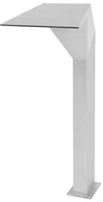 vidaXL Zwembadfontein 50x30x90 cm roestvrij staal zilverkleurig