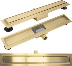 Lineaire afvoer Rea Neox brush gold 60