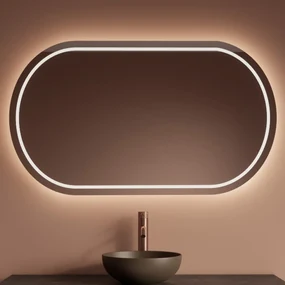 Gliss Design Agon spiegel ovaal 160x70cm met handsensor
