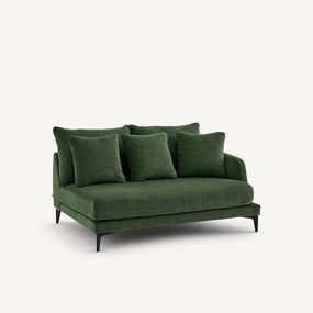 Halve bank, 2zit van polyestermix, MODERNISTE