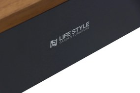 Loungeset 5 personen Aluminium/Teak Grijs Lifestyle Garden Furniture Vittoria