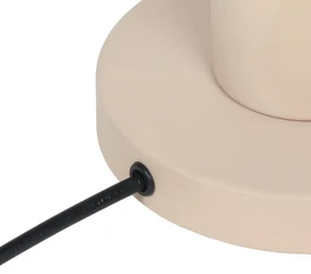 Moderne draad tafellamp beige 23cm - Gila Modern E27 bol / globe / rond Binnenverlichting Lamp