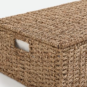 Opbergkoffer voor onder bed, zeegras, JUBO