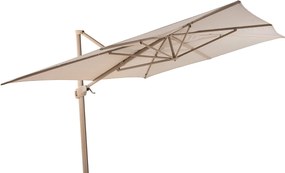 4 Seasons Hacienda zweefparasol 300x400 cm frame latte - doek sand