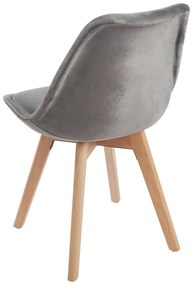 Set van 4 Synk Fluwelen Stoelen