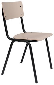 Zuiver Back To School Matte Retro Stapelstoel Mat Beige