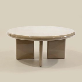 Hoogglans Salontafel Groen 80 Cm Rond - 80 X 80cm.