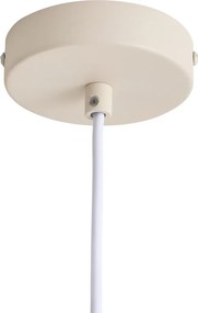 Scandinavische hanglamp beige met opaal glas - Polly