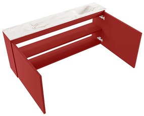 Mondiaz Ture DLux toiletmeubel 120cm fire met wastafel frappe rechts met kraangat